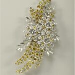 THE WATTLE  BROOCH - FIT FOR A QUEEN